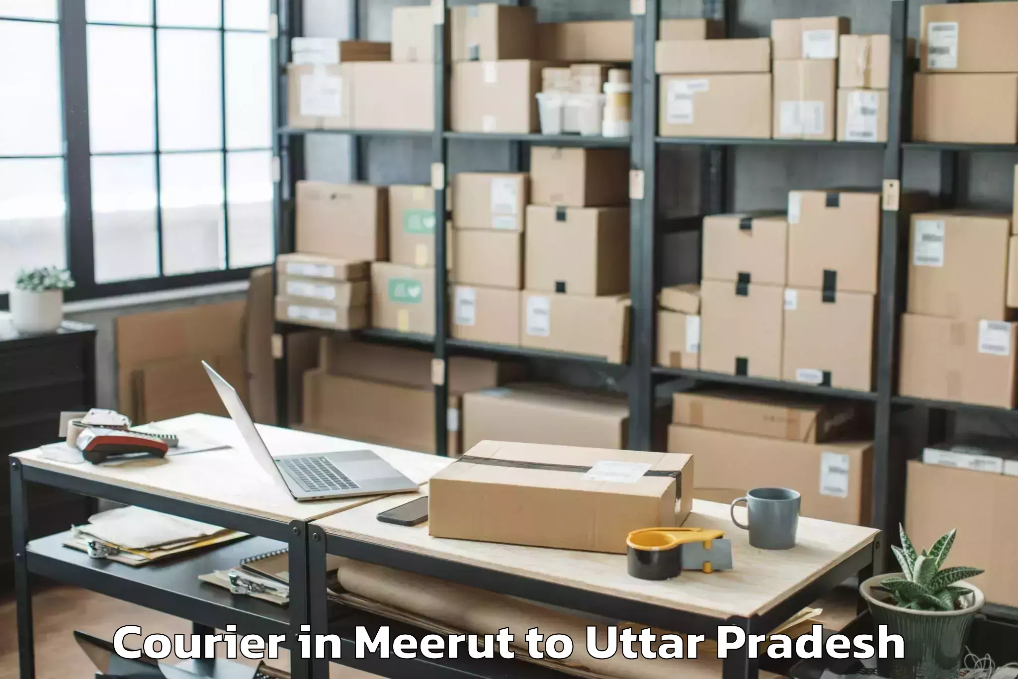 Easy Meerut to Bisauli Courier Booking